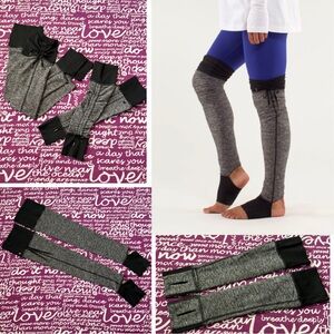 Combo Lululemon Eternal Legwarmer & Arm warmer 
Heathered Black / Black